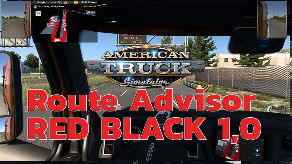 Route Advisor RED BLACK